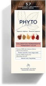 Phytocolor Kit Permanente Haarkleuring 5.7 Lichtbruin Kastanje